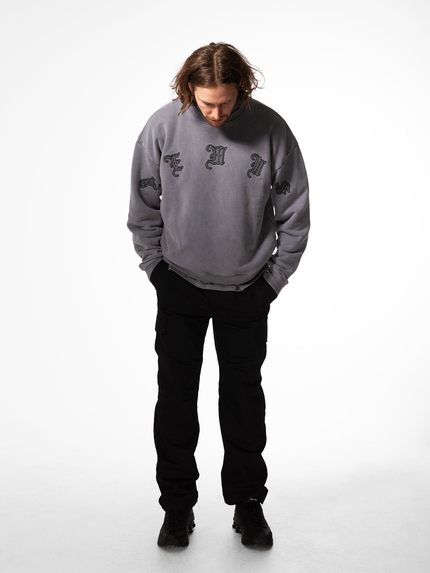 Aemus Stone Gray Crewneck Sweatshirt