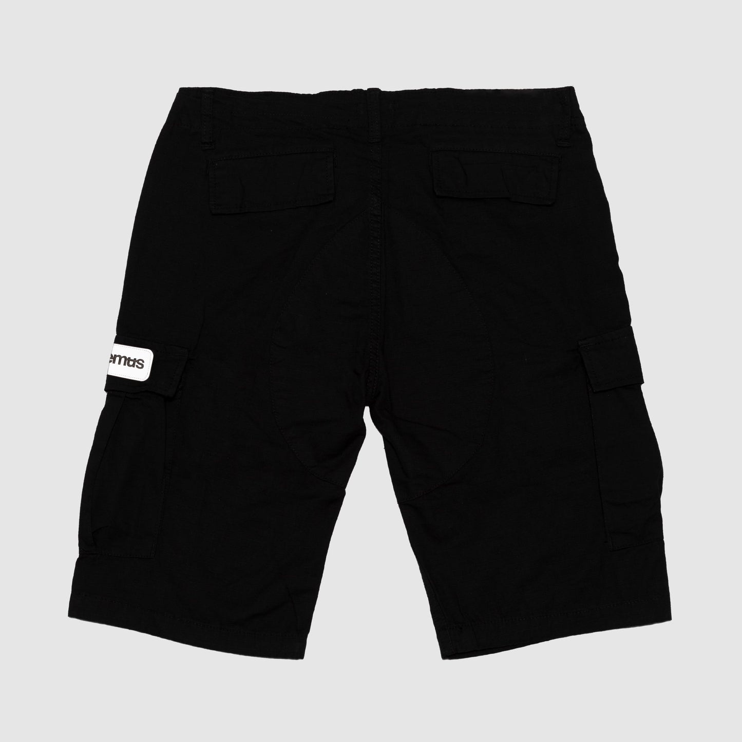 Aemus Black Regular Cargo Short