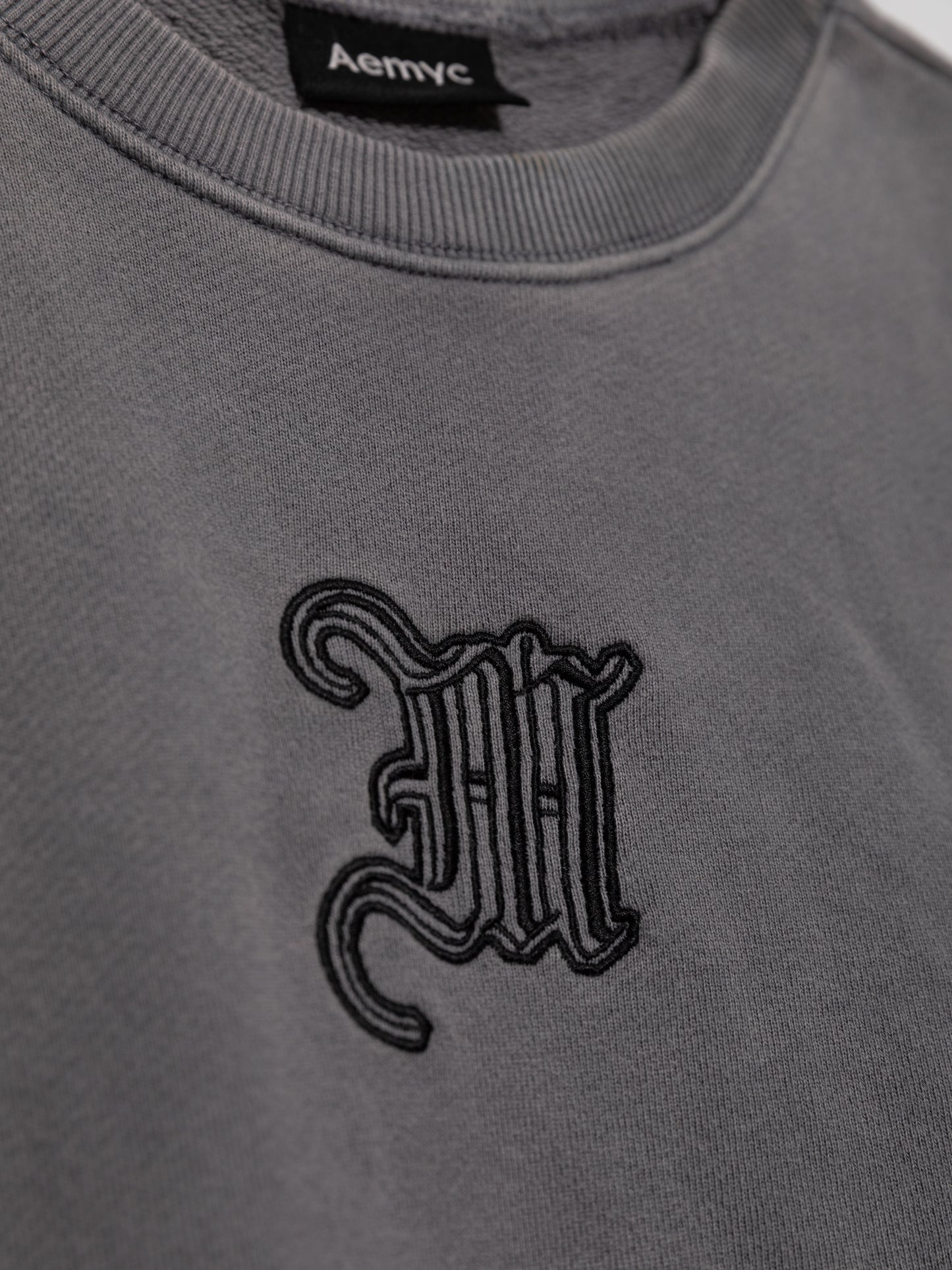 Aemus Stone Gray Crewneck Sweatshirt