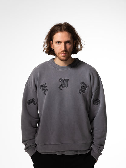 Aemus Stone Gray Crewneck Sweatshirt