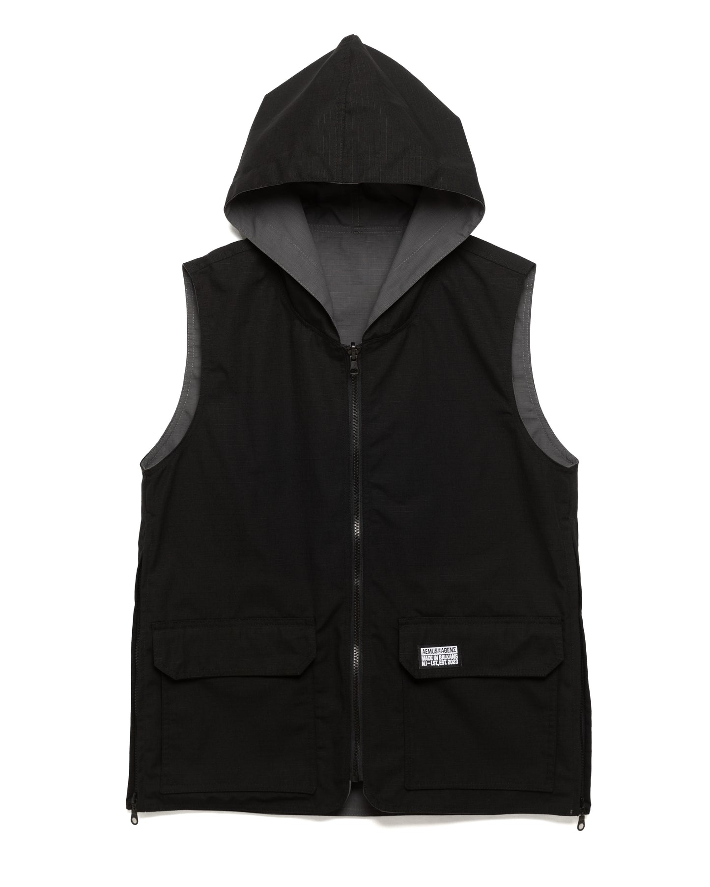 Aemus Double-Faced Hooded Ripstop Cargo Vest