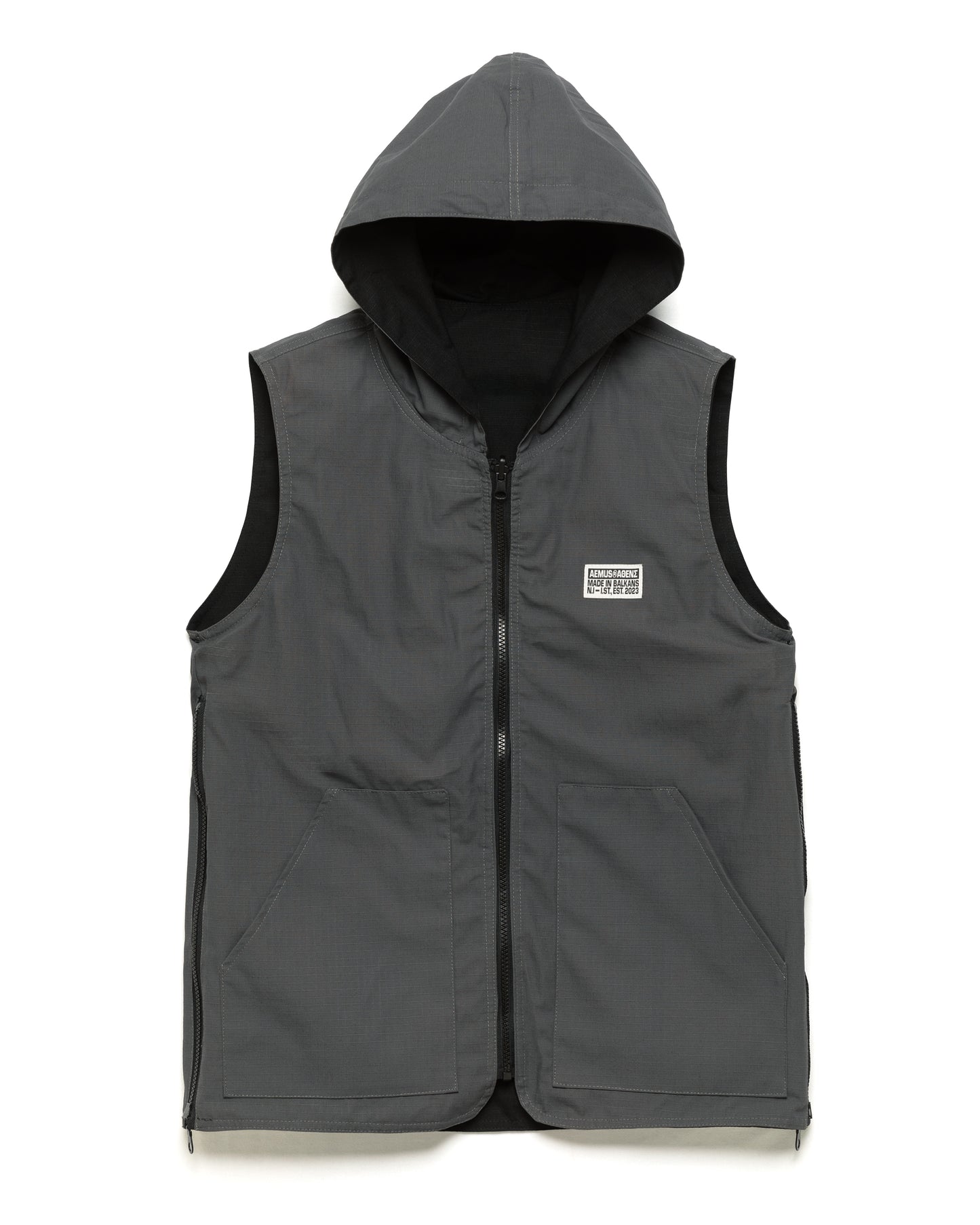 Aemus Double-Faced Hooded Ripstop Cargo Vest