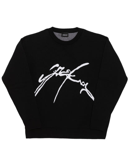 Aemus Letter Knitted Jaquard Sweater