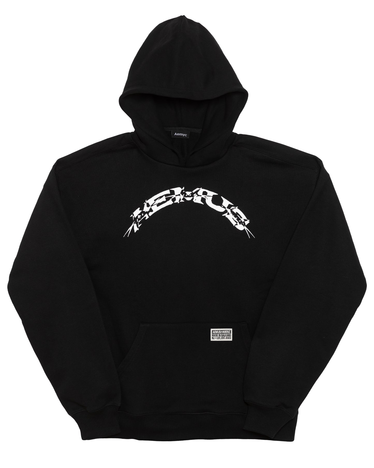 Aemus Black Hooded Sweatshirt