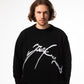 Aemus Letter Knitted Jaquard Sweater