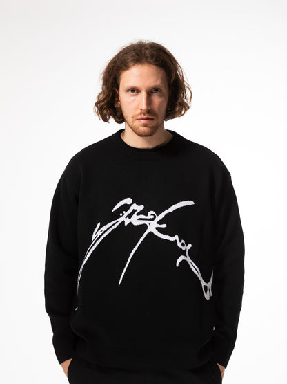 Aemus Letter Knitted Jaquard Sweater